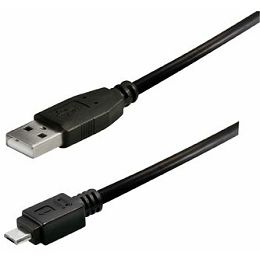 Transmedia USB typeA plug-Micro USB typeB 1,8m