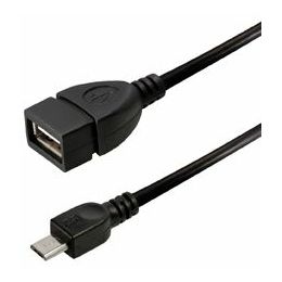 Transmedia OTG USB type A jack to USB type Micro B plug