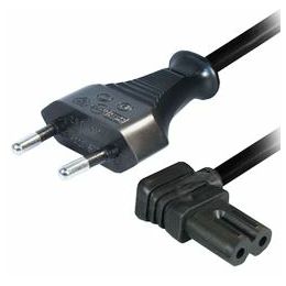 Transmedia AC Power Cord 1,5m, Angled