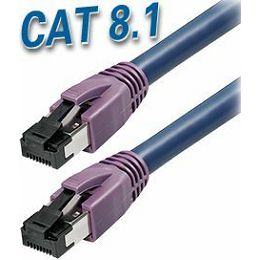 Transmedia Cat8.1 SFTP Kabel 1m, dark blue