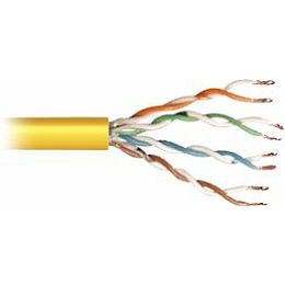 Transmedia Cat.5e UTP, Stranded Wire, Yellow on spool 100m