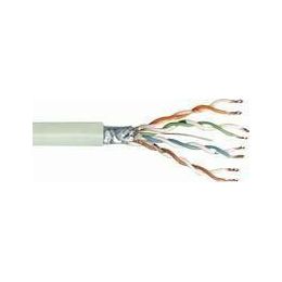 Transmedia FTP-Cable, Stranded Wire, CAT5e. beige, on spool, 100 m