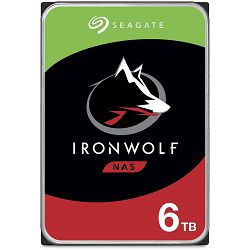 Tvrdi disk 6000 GB SEAGATE IronWolf NAS ST6000VN001, HDD, SATA3, 256MB cache, 5400 okr./min, 3.5", za desktop ST6000VN001