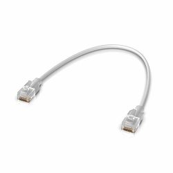 Ubiquiti UACC-Cable-Patch-EL-0.3M-W Nano-thin patch cable with 2.5 GbE support designed to show Etherlighting effects