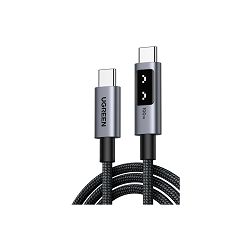 UGREEN Uno USB C (M) to USB C (M), PowerDelivery, Fast Charging 5A Max, crni, 1m