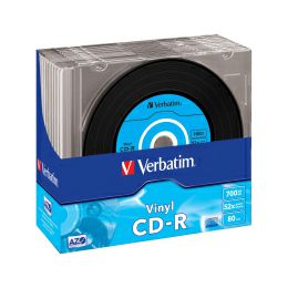 CD-R Verbatim 700MB 48× Datalife Plus Vinyl Look 10 pack Slimcase