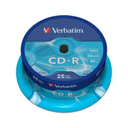 CD-R Verbatim 700MB 52× DataLife 25 pack spindle EP