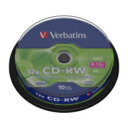 CD-RW Verbatim 700MB 8-12× DataLife Plus 10 pack spindle