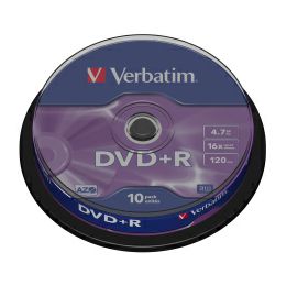 DVD+R Verbatim 4.7GB 16× Matt Silver 10 pack spindle