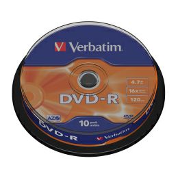 DVD-R Verbatim 4.7GB 16× Matt Silver 10 pack spindle