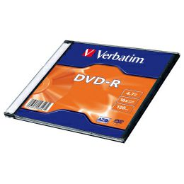DVD-R Verbatim 4.7GB 16× Matt Silver Single pack Slimcase (min. 20 kom)