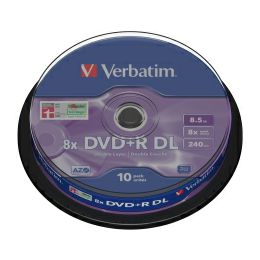 DVD+R DL Verbatim 8.5GB 8× Matt Silver 10 pack spindle (Double Layer)