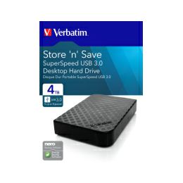 Verbatim 3.5" Storen Save 4TB vanjski HDD, USB3.0 Gen2, crni