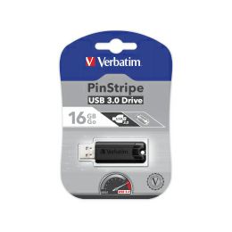 Verbatim PinStripe 16GB USB3.2 Gen1, crni