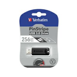 Verbatim PinStripe 256GB USB3.2 Gen1, crni