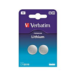 Verbatim CR2016 Lithium baterija, 3V (2 kom./pakiranje)