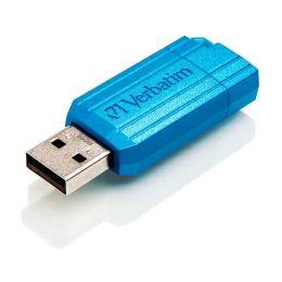 Verbatim USB2.0 PinStripe 64GB, caribbean blue