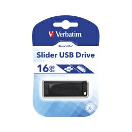 Verbatim USB2.0 StorenGo Slider 16GB, crni