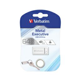 Verbatim USB2.0 StorenGo Metal Executive 64GB, srebrni