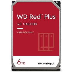 WD Red Plus WD60EFPX 6TB, 3,5", 256MB, 5400 rpm WD60EFPX