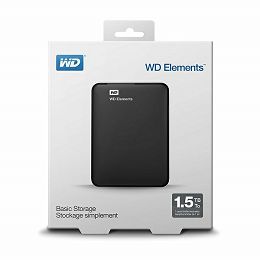 WD Elements 1.5TB Portable 2,5", USB 3.0 WDBU6Y0015BBK