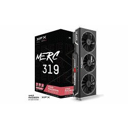XFX AMD Radeon RX-6950XT MERC 319 BLACK 16GB GDDR6 256bit, 2368 MHz / 18 Gbps, 3x DP, HDMI, 3 fan, 3 slot