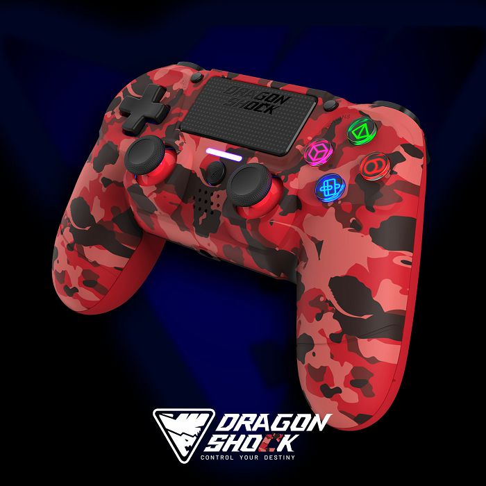 COL-15252 - COL-15252 | DRAGONSHOCK PC WIRELESS Gaming - Futura Store MIZAR RED MOBILE CONTROLLER IT PC, CAMO PS4, 